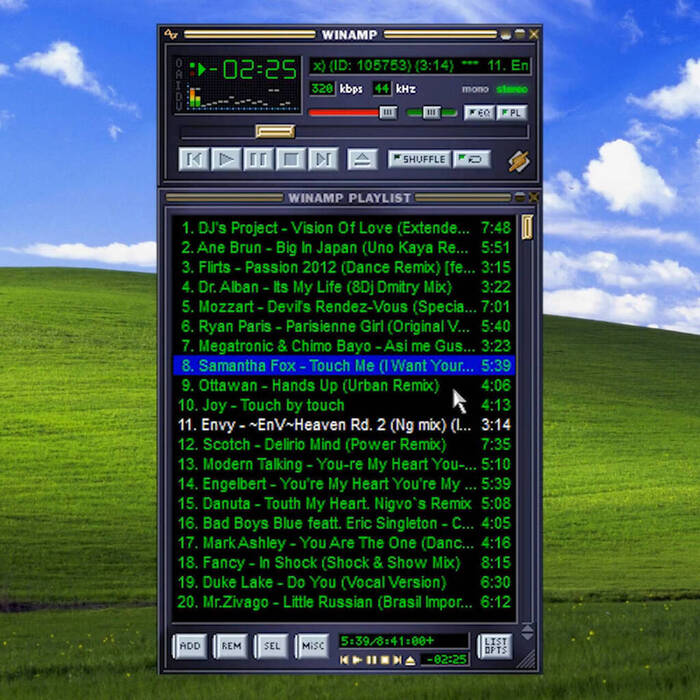 Winamp - інтерфейс