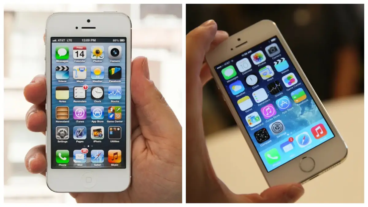 iPhone 5та iPhone 5s